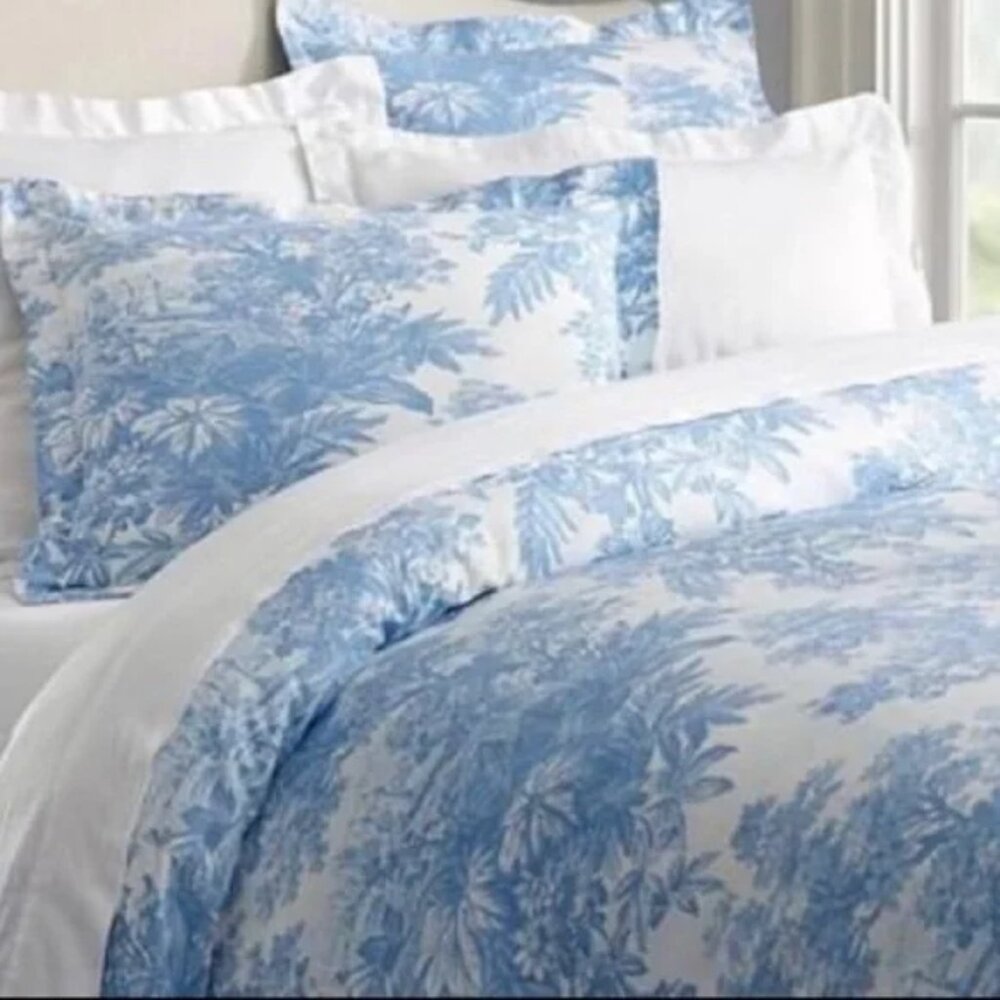 Pottery Barn Matine King Sized Pillow case - Linen/Cotton